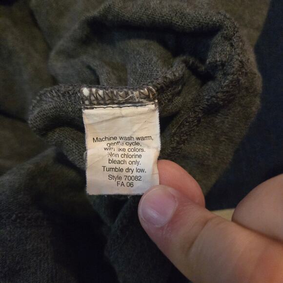 J.Crew Men’s Gray Cotton Long Sleeve Crewneck Tee Size Large - Picture 6 of 8